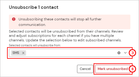 Unsubscribing