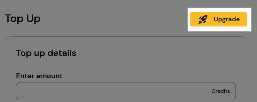 Image of the upgrade button. 