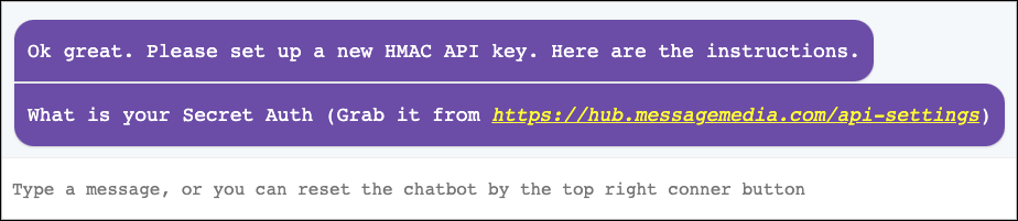 Secret auth setup in Zoho.