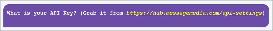API key in Zoho.