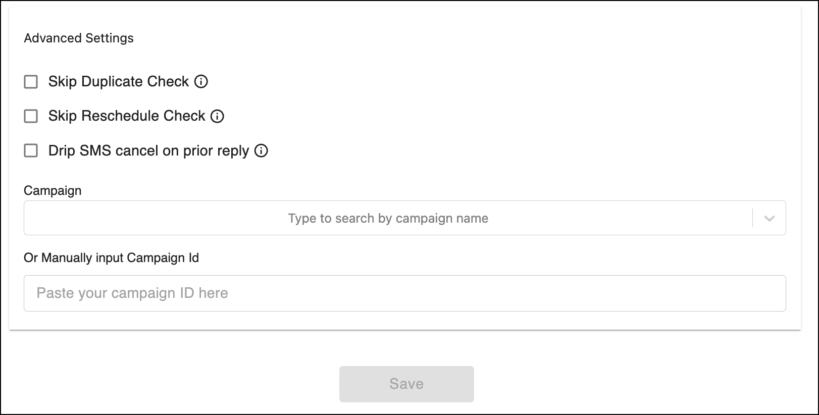 Configure advanced settings.