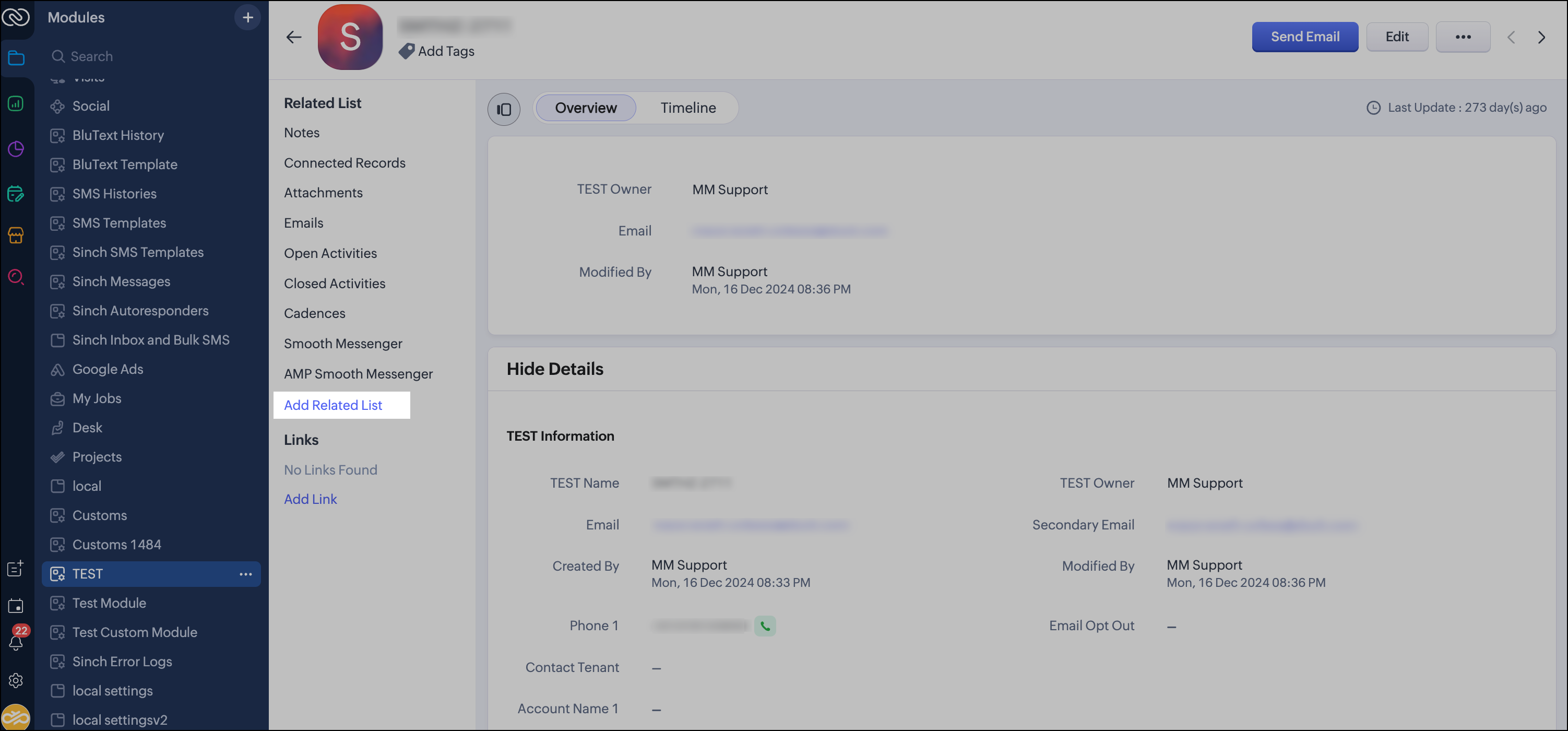 Add Related List on a custom record.