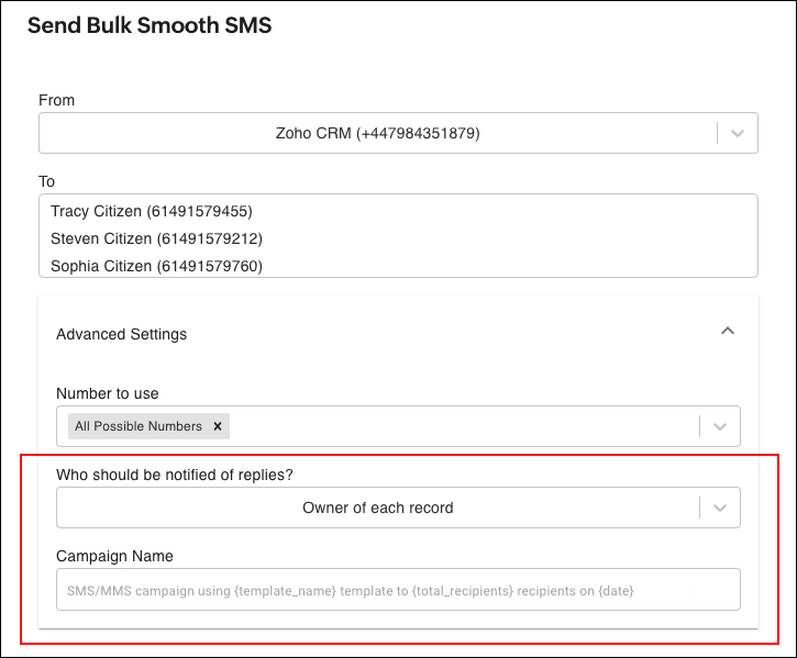 Bulk SMS boosts.