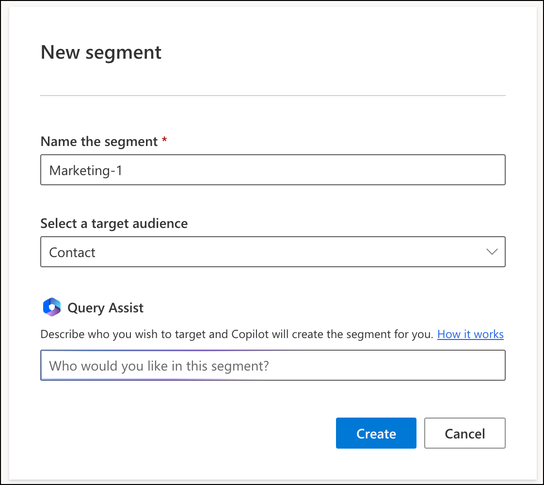 Configure new segment.