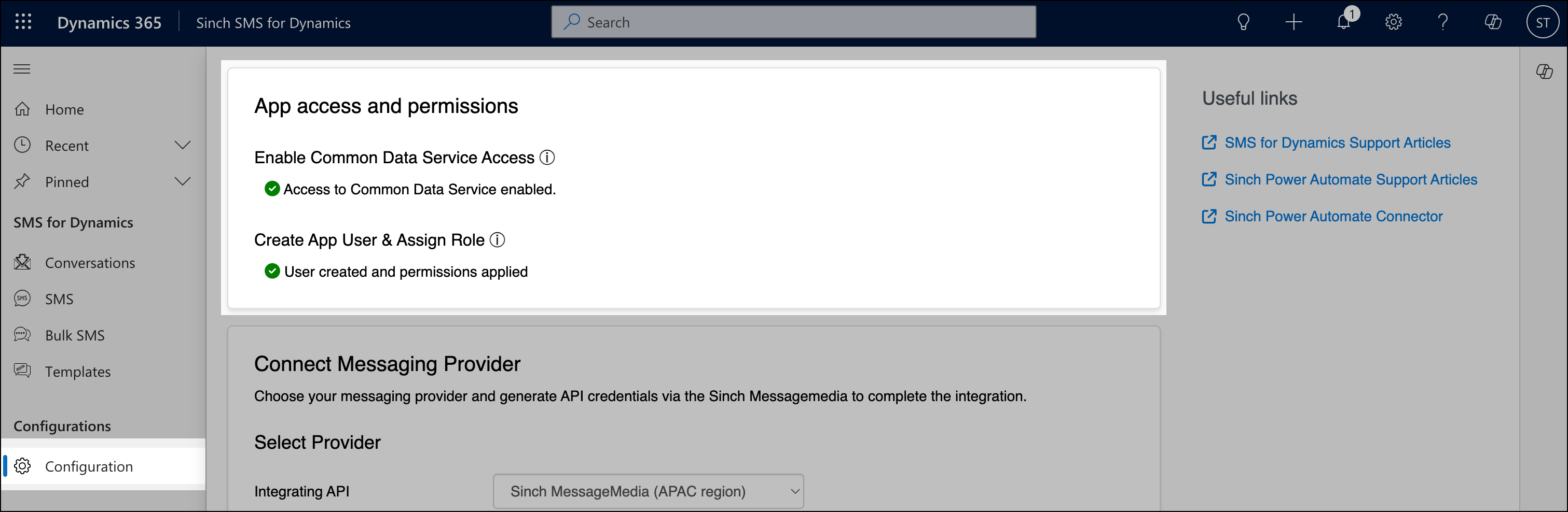 App access and permissions.