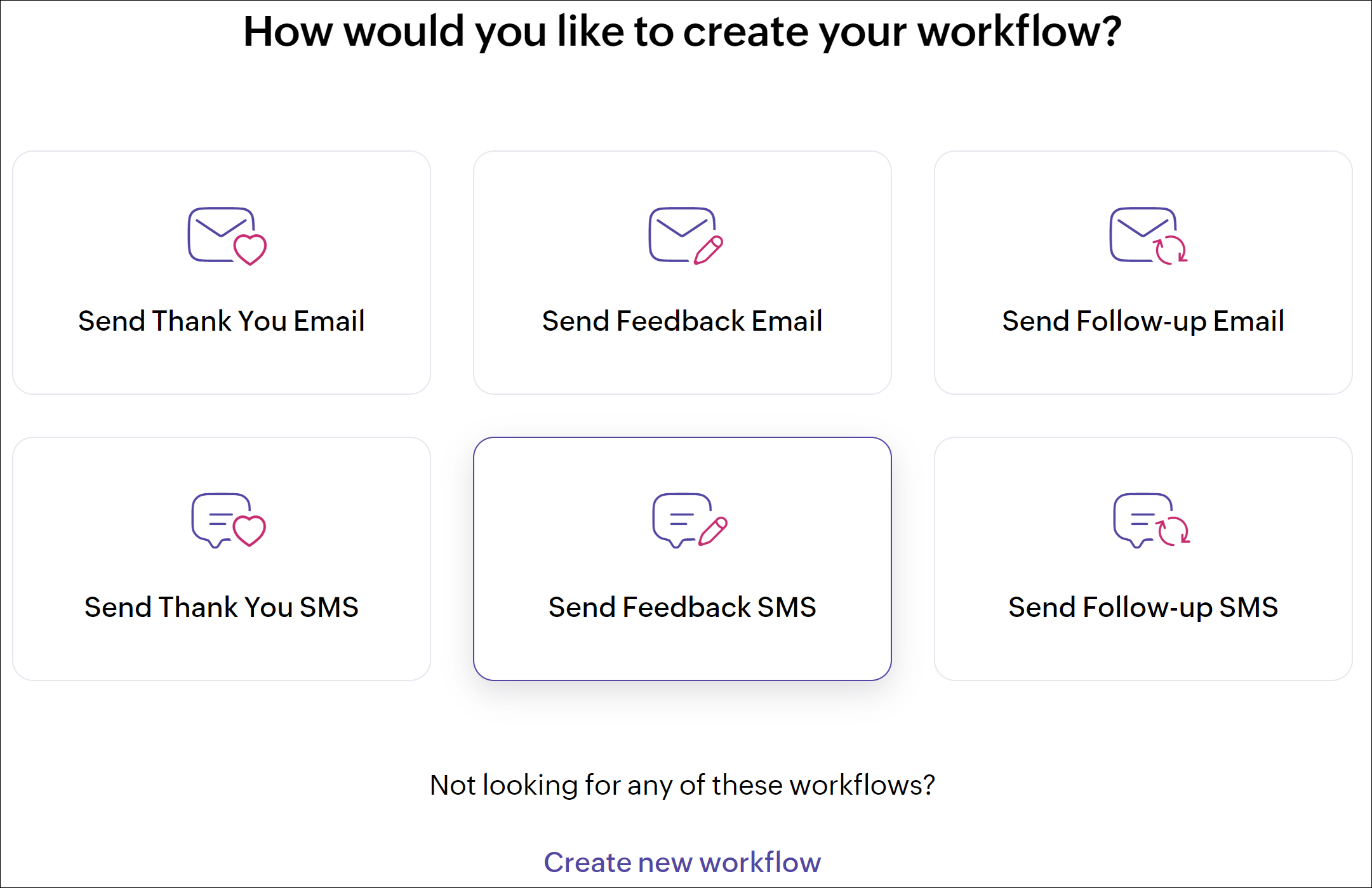Create workflow in Zoho Bookings.