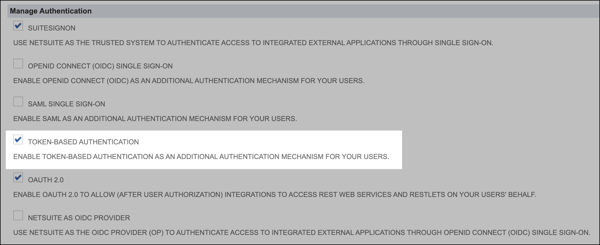 Token based authentication.
