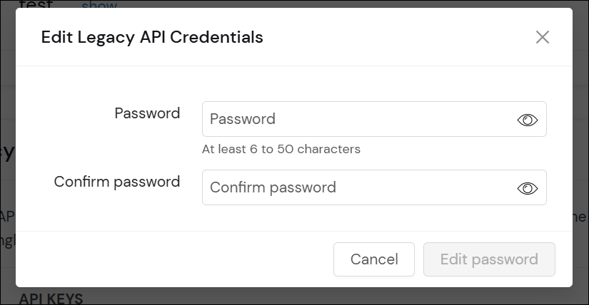 Edit modal screenshot