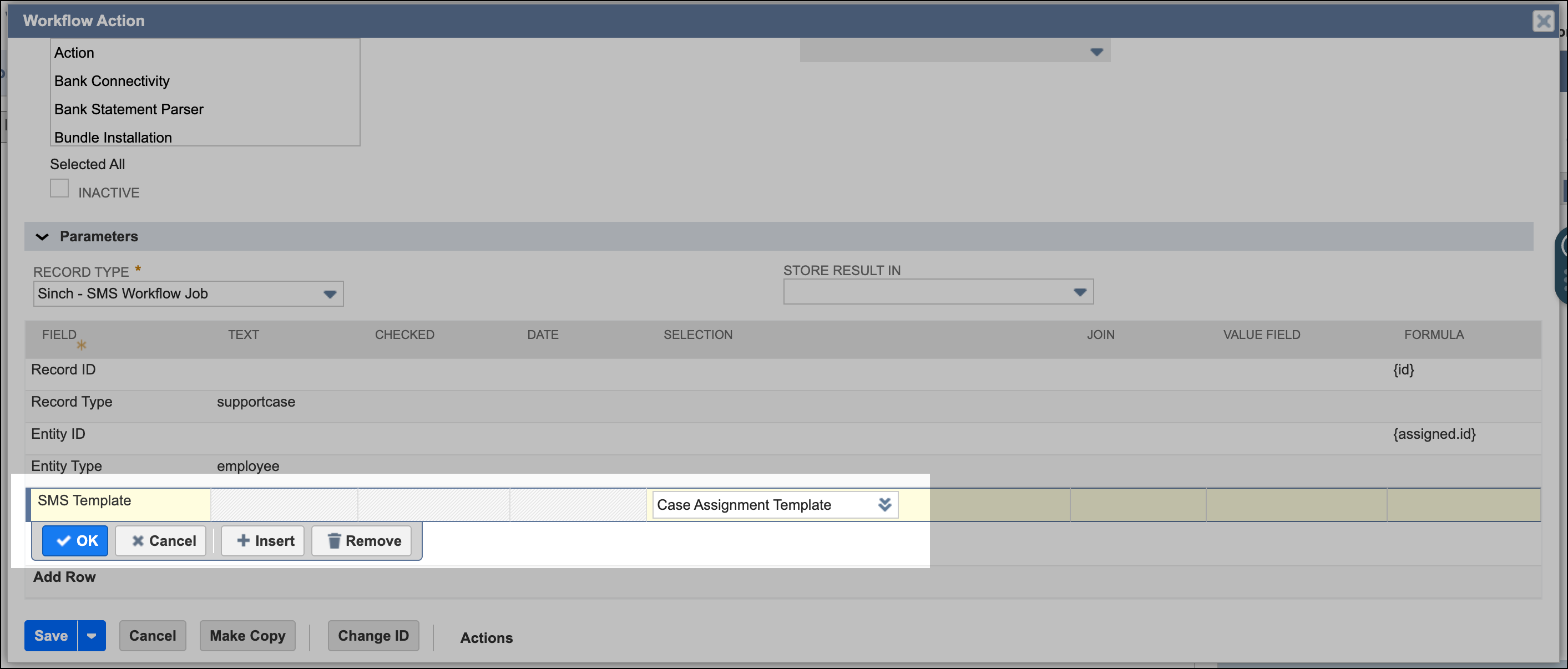 SMS Template - Case Assignment Template.