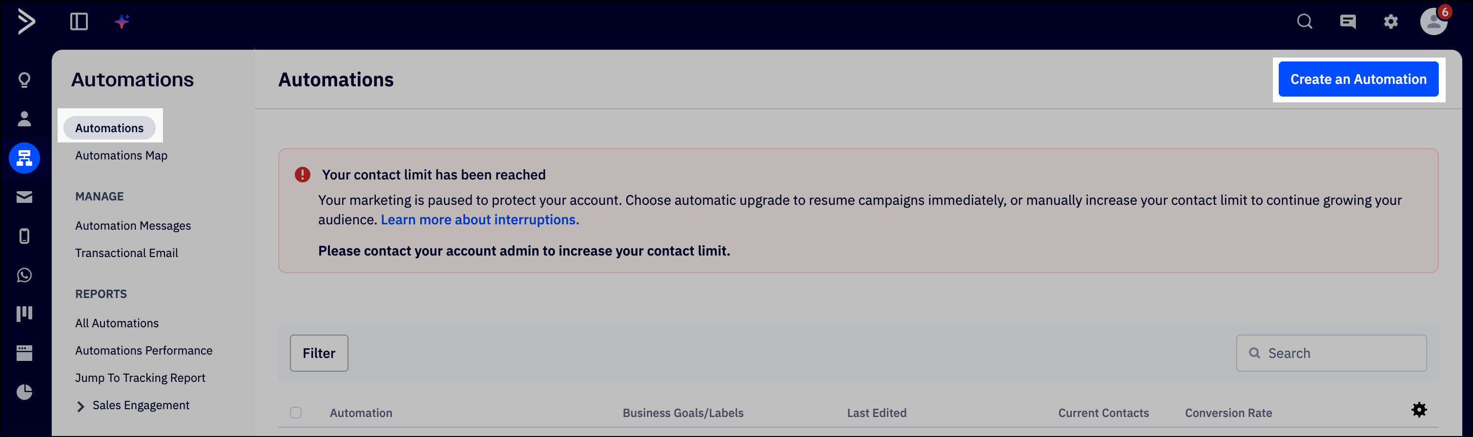 Create an automation in ActiveCampaign.
