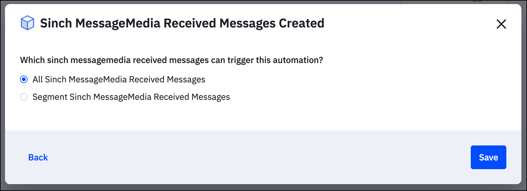 All Sinch MM received Messages.