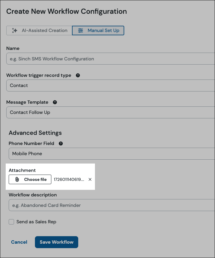 NetSuite Automated MMS attachment.
