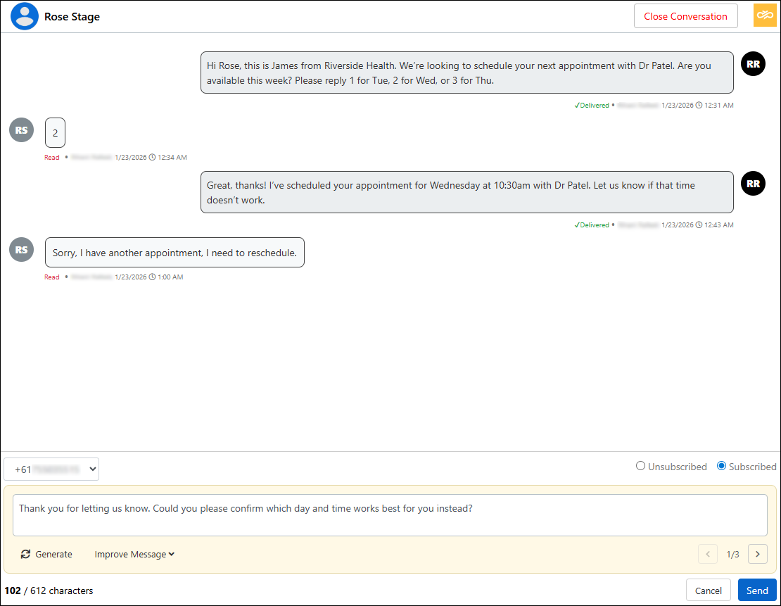 Dynamics conversation inbox with AI suggested reply_EN.png