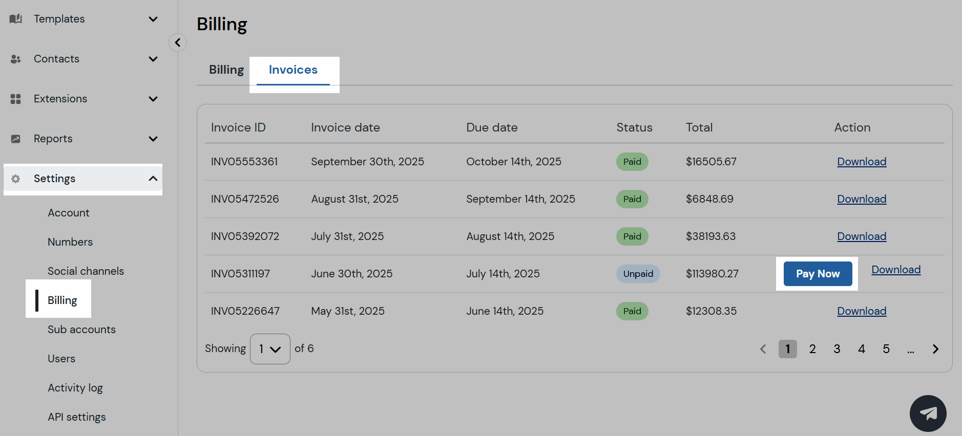 Pay now button navigation
