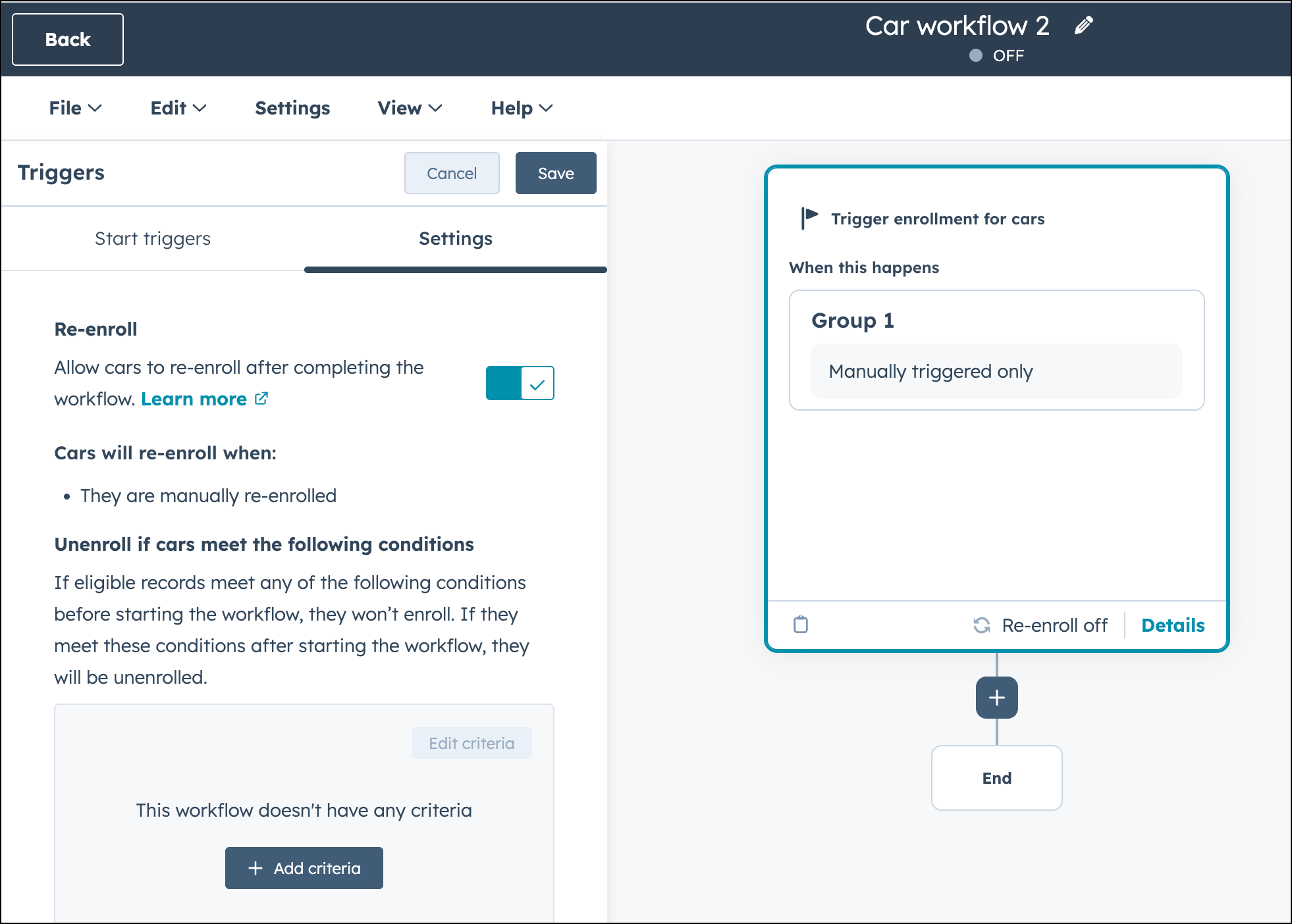HubSpot custom object re-enroll custom object after workflow_EN.png
