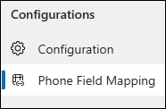 Dynamics Phone Field Mapping Configuration.