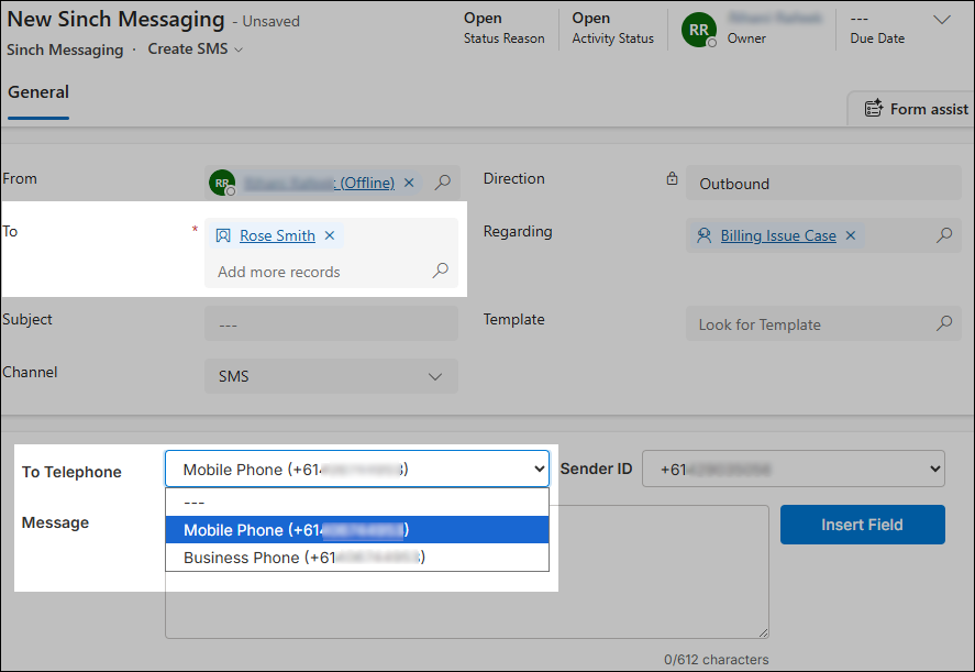 New Sinch Messaging Customer Service.