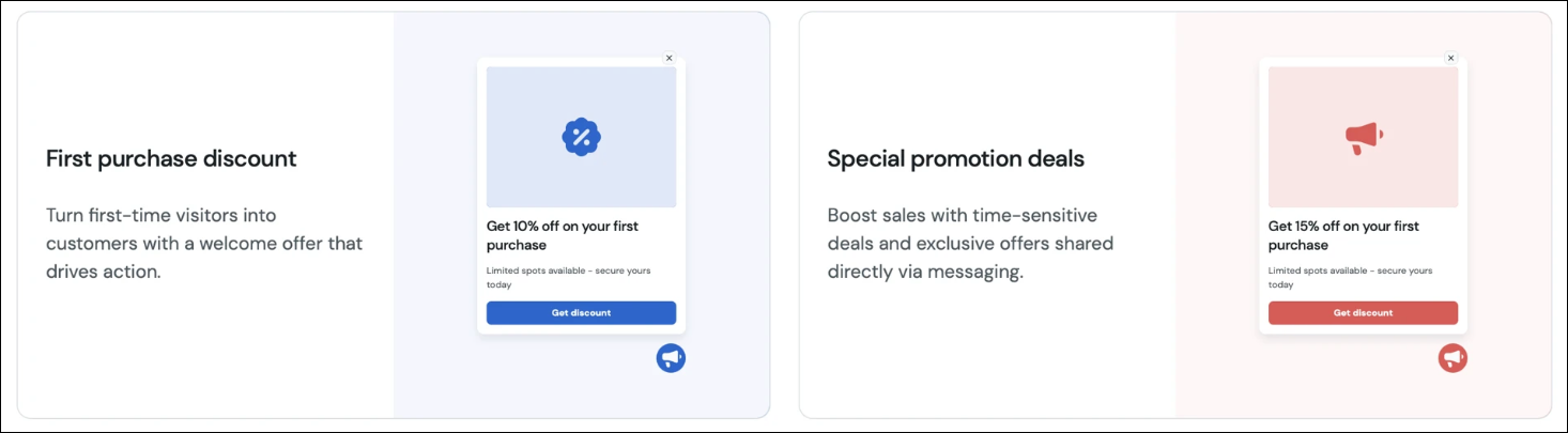 Early access and exclusive sale ecommerce.