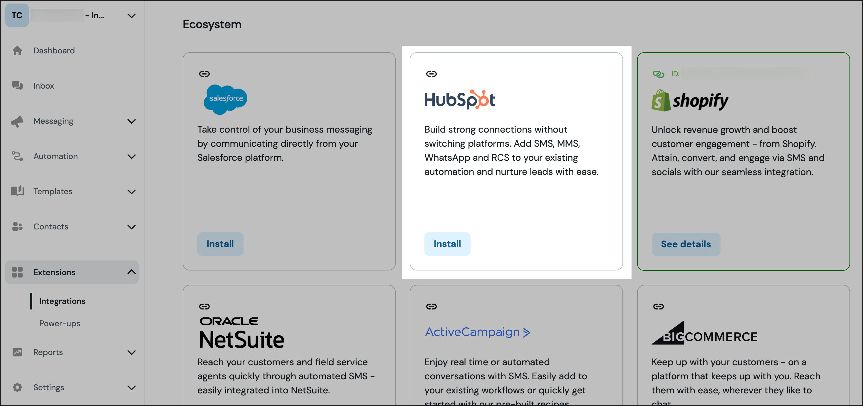 MM hub integrations Hubspot.